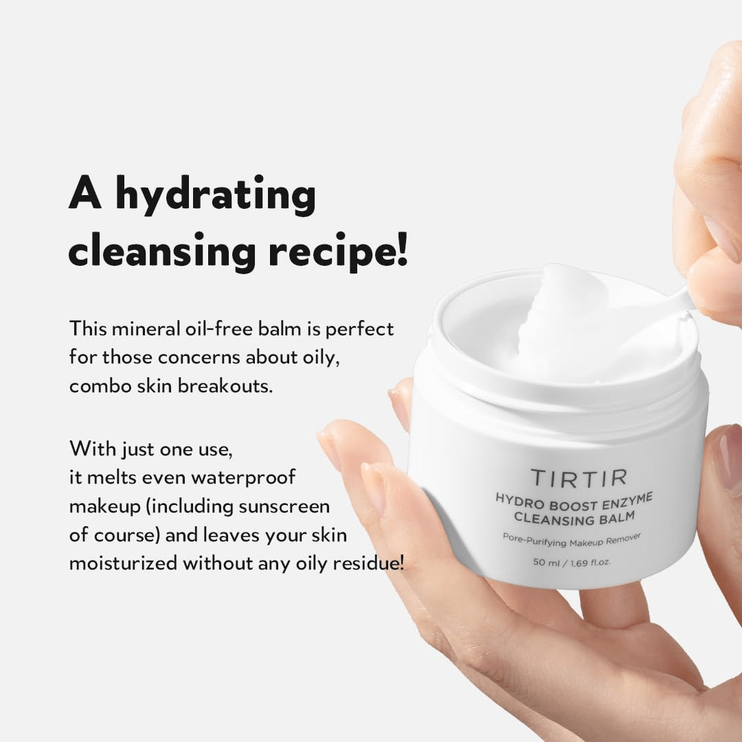 TIRTIR Hydro Boost Enzyme Cleansing Balm 5 skincare-kbeauty-glowtime tir tir hydro booste enzyne cleansing balm