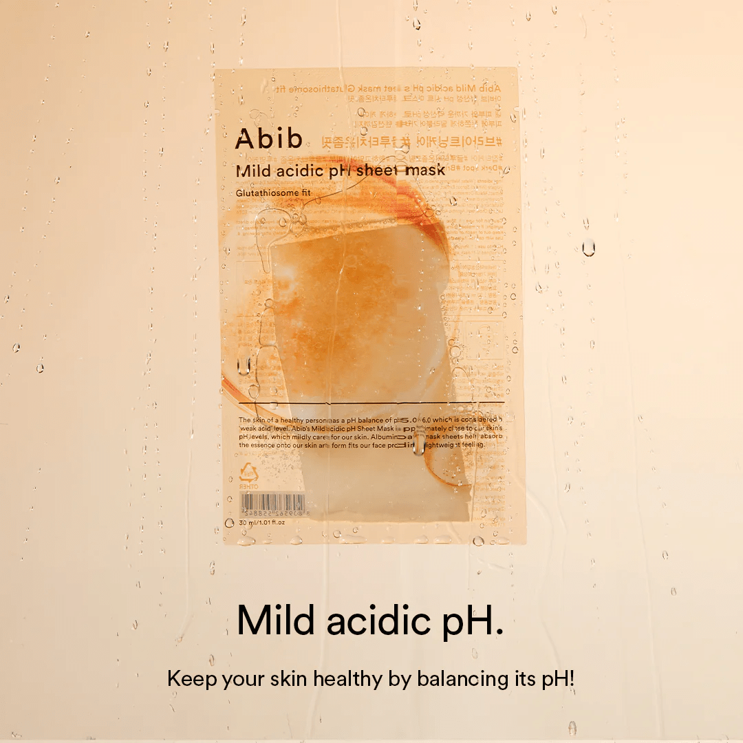 ABIB Mild Acidic pH Sheet Mask Glutathiosome 3 skincare-kbeauty-glowtime-abib mild acidic ph sheet mask glutathiosome fit