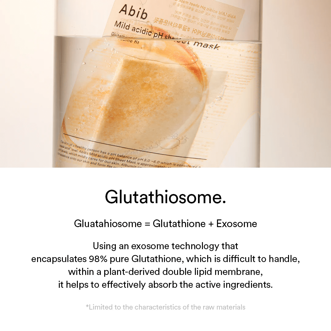 ABIB Mild Acidic pH Sheet Mask Glutathiosome 6 skincare-kbeauty-glowtime-abib mild acidic ph sheet mask glutathiosome fit