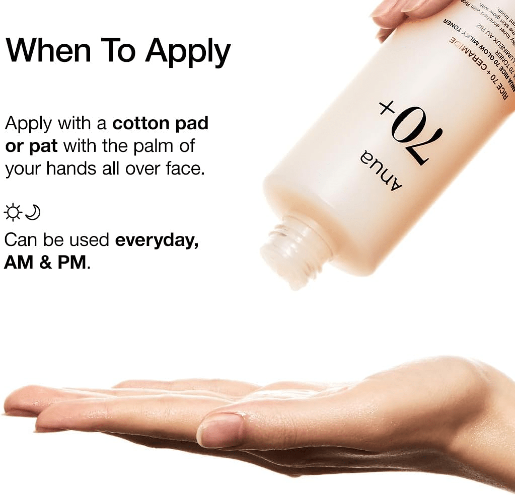 ANUA Rice 70 Milky Toner 7 skincare-kbeauty-glowtime-anua rice 70 milky toner