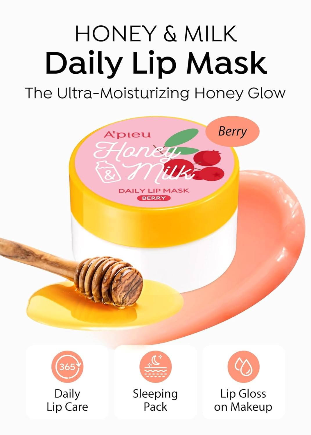 APIEU Honey and Milk Daily LIp mask Berry 6 skincare-kbeauty-glowtime-apieu honey and milk lip mask berry