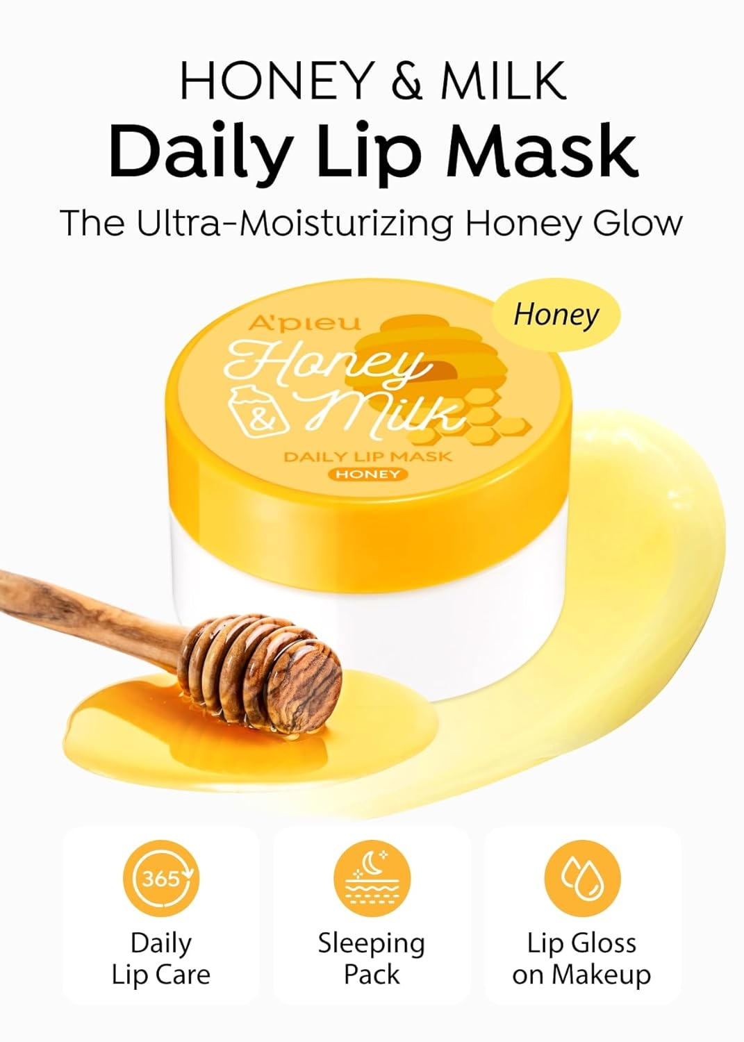 APIEU Honey and milk honey 2 skincare-kbeauty-glowtime-apieu honey and honey daily lip mask
