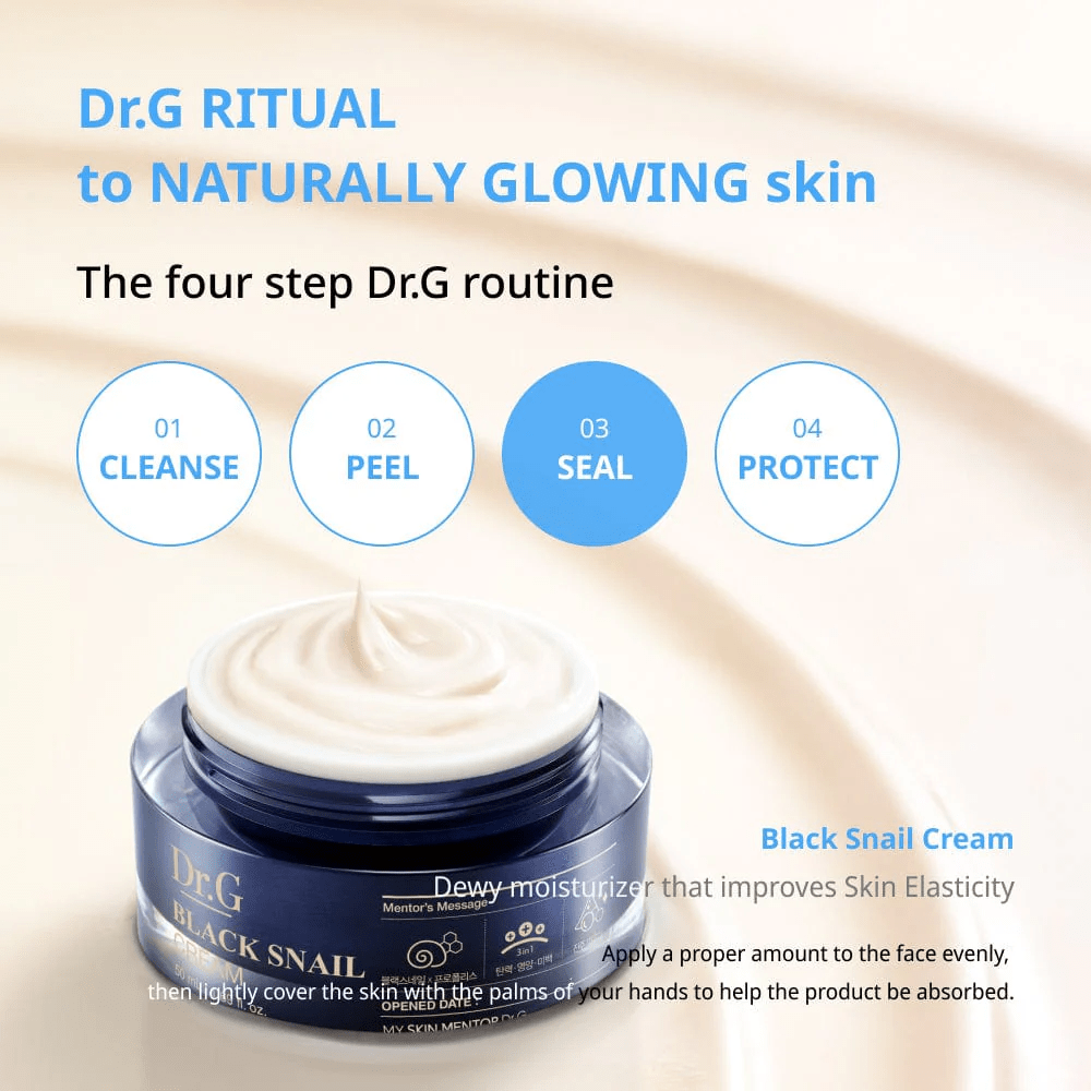 Dr G Black Snail Cream 6 skincare-kbeauty-glowtime-dr g black snail cream
