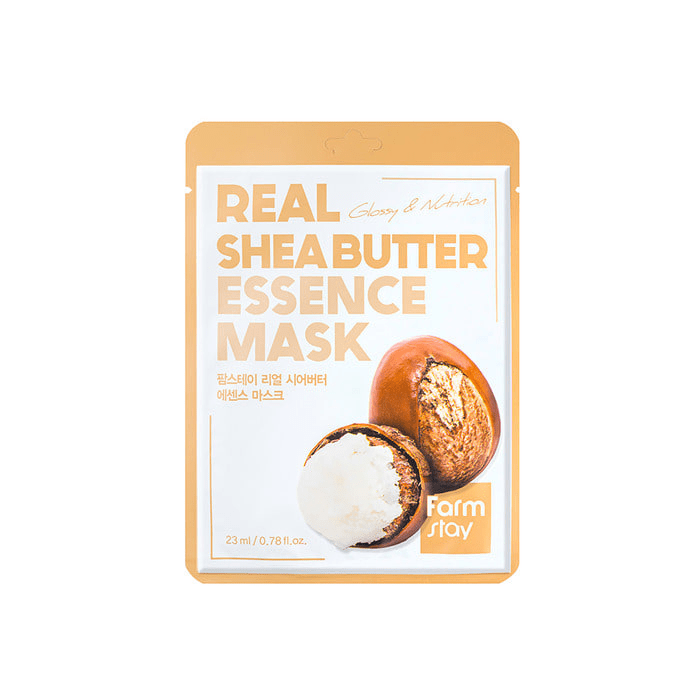 FARM STAY Real essence mask Shea Butter skincare-kbeauty-glowtime-farm stay real essence mask shea butter