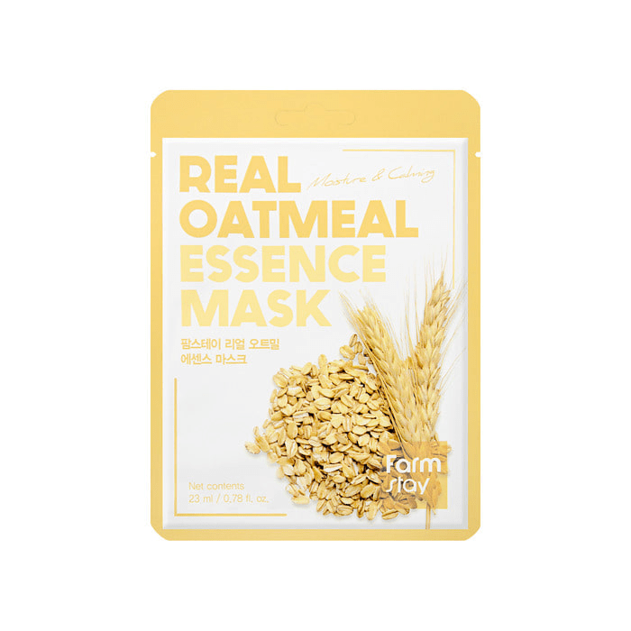 FARM STAY Real essence mask oatmeal skincare-kbeauty-glowtime-real essence mask oatmeal
