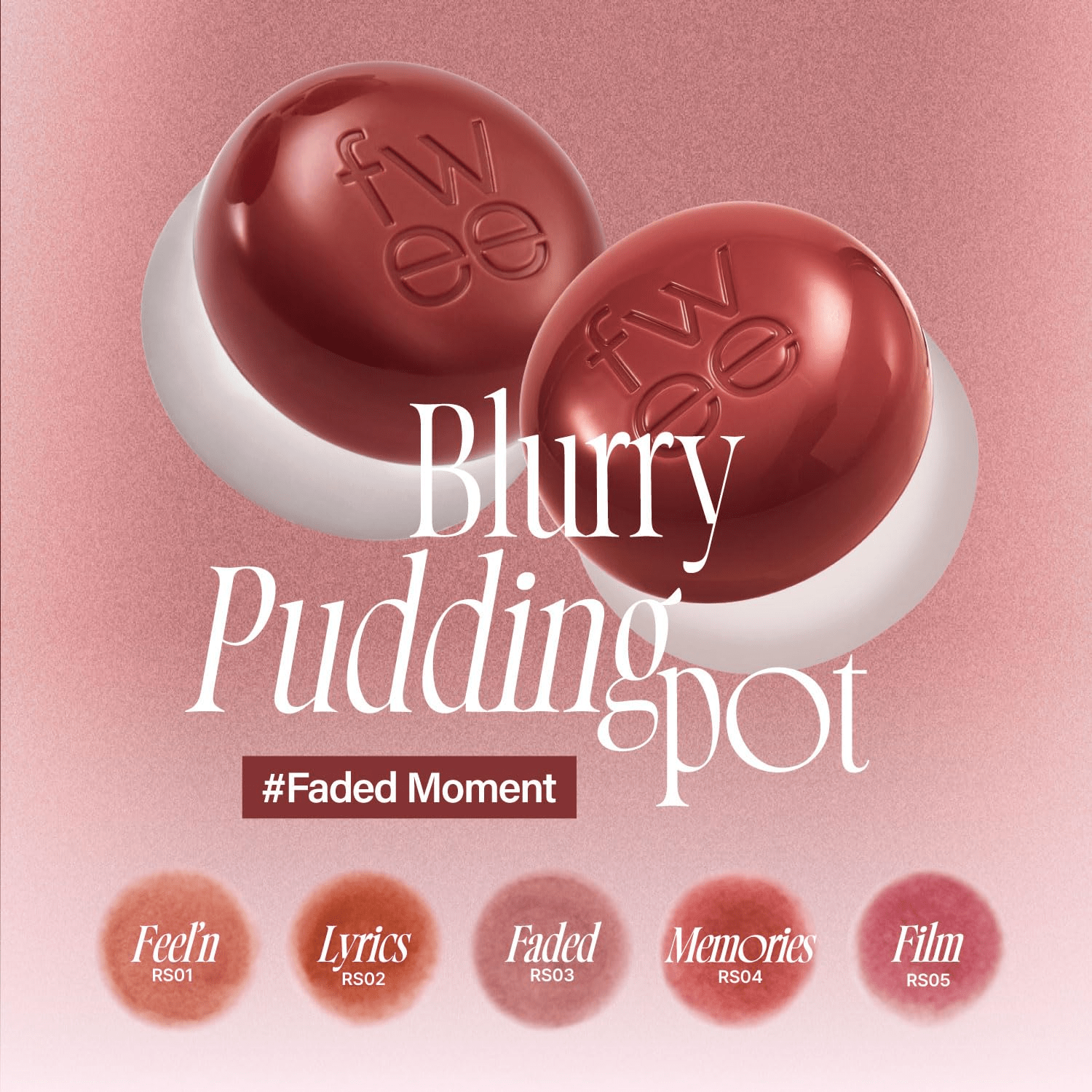 FWEE Lip and Cheek Blurry Pudding Pot Memories 2 skincare-kbeauty-glowtime-fwee lip and cheek blurry pudding pot memories