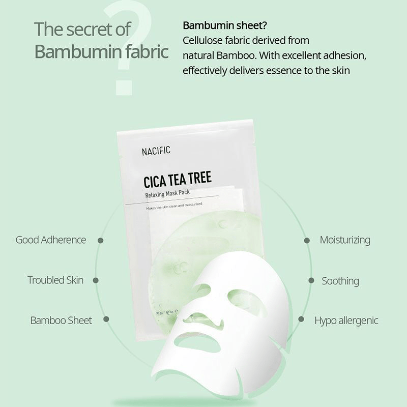 NACIFIC Cic TEa Tree Relaxing Mask 2 skincare-kbeauty-glowtime-nacific cica tea tree relaxing mask