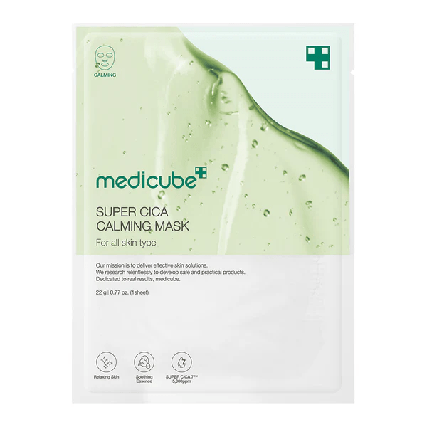 MEDICUBE Super Cica Calming Mask 1 skincare-kbeauty-glowtime-medicube super cica calming mask