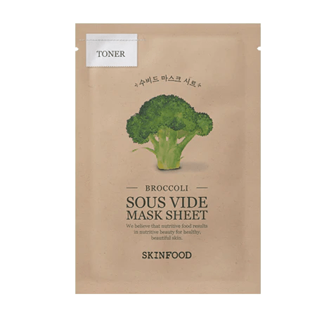 SKINFOOD Sous Vide Mask Sheet Broccoli skincare-kbeauty-glowtime-skinfood sousvide mask sheet broccoli