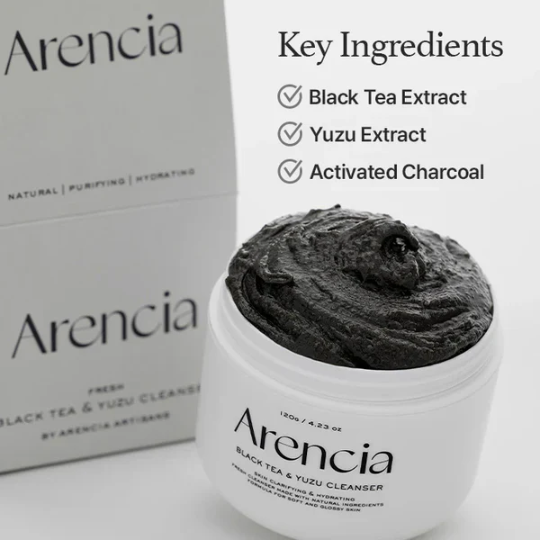 ARENCIA Black Tea Rice Mochi Cleanser 4 skincare-kbeauty-glowtime-arencia black tea rice mochi cleanser