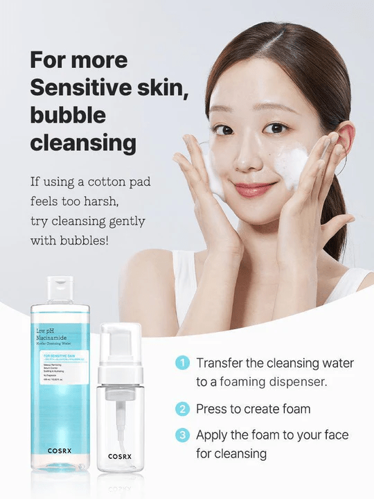 COSRX Low pH Niacinamide Micellar Cleansing Water 9 skincare-kbeauty-glowtime-cosrx low ph Niacinamide micellar cleansing water