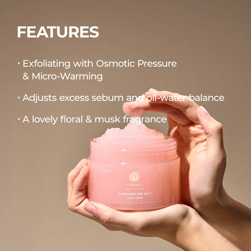 DR MELAXIN Guarande Sea Salt Perfume Body Scrub Rose 3 skincare-kbeauty-glowtime-dr melaxin guarande sea salt perfume body scrub rose