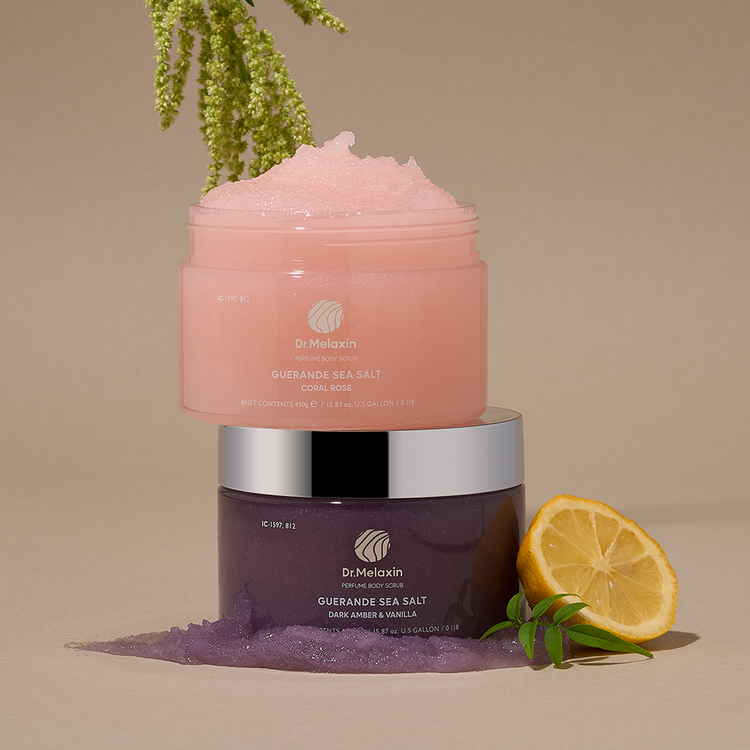 DR MELAXIN Guarande Sea Salt Perfume Body Scrub Rose 4 skincare-kbeauty-glowtime-dr melaxin guarande sea salt perfume body scrub rose
