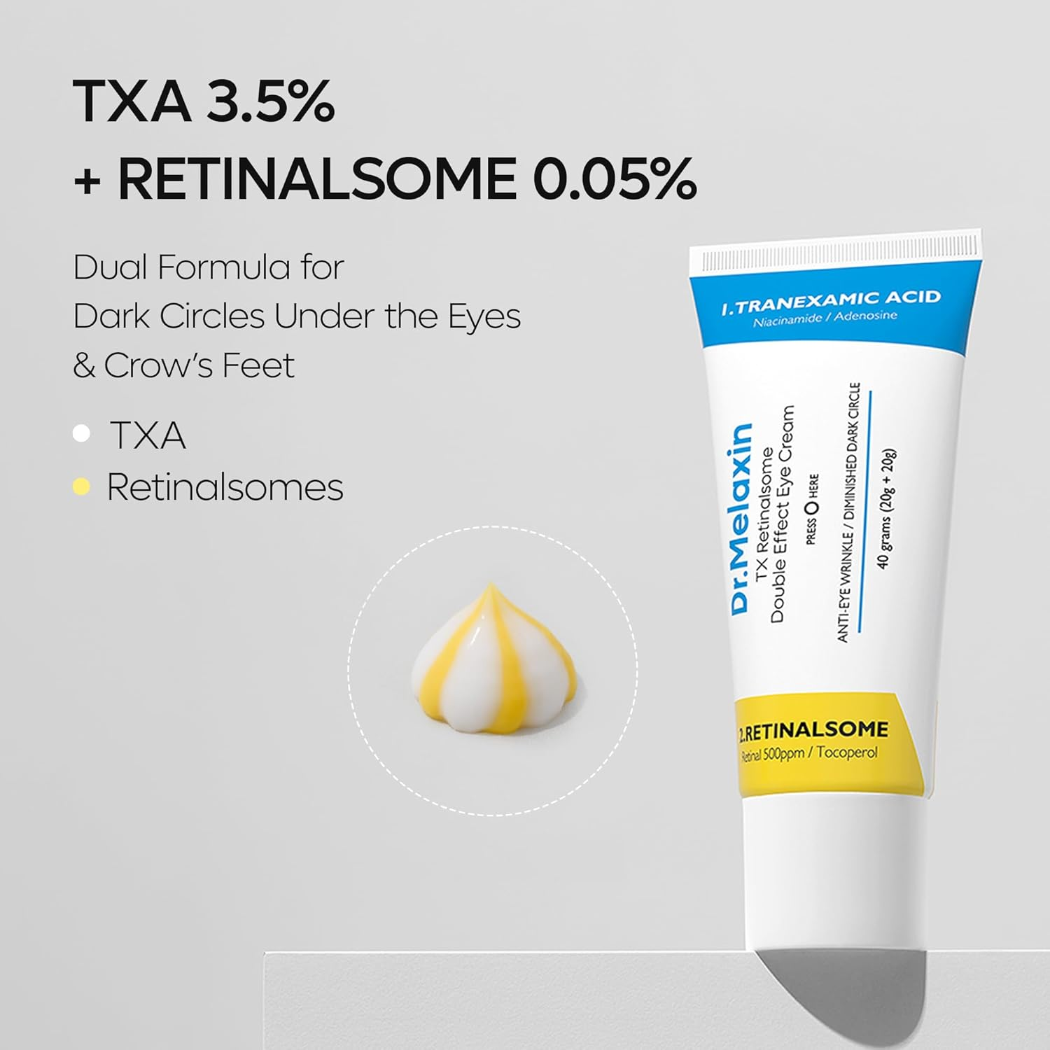 DR MELAXIN Retinalsome Double Effect Eye Cream 2 skincare-kbeauty-glowtime-dr melaxin retinalsome double effect eye cream