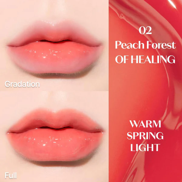 ETUDE HOUSE Over Glowy Tint 02 Peach Forest of Healing 1 skincare-kbeauty-glowtime-etude house over glowy tint 02 peach forest of healing