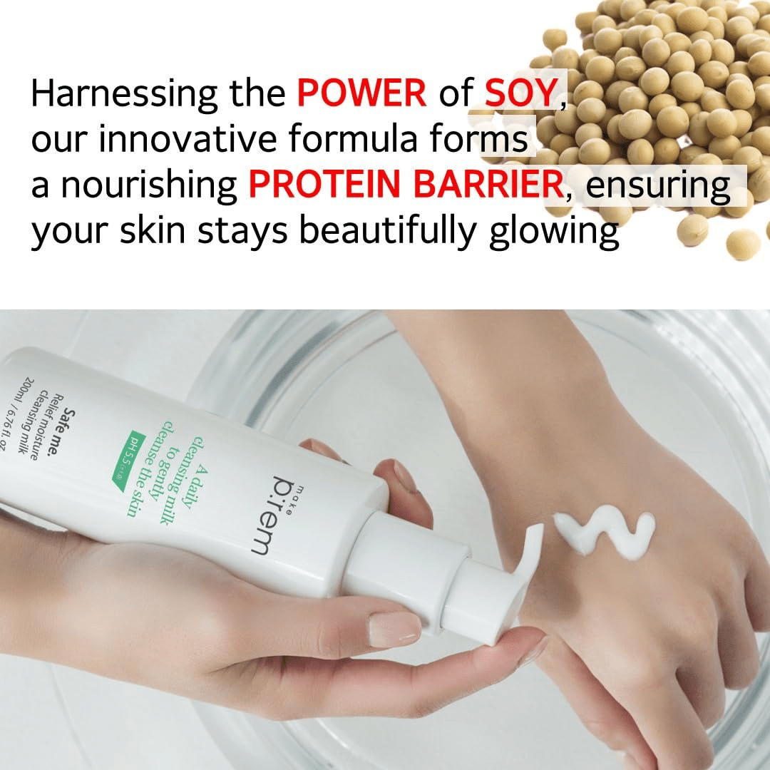 MAKE PREM Safe Me Relief Moisture Cleansing Milk 3 skincare-kbeauty-glowtime-make prem safe me relief moisture cleansing milk