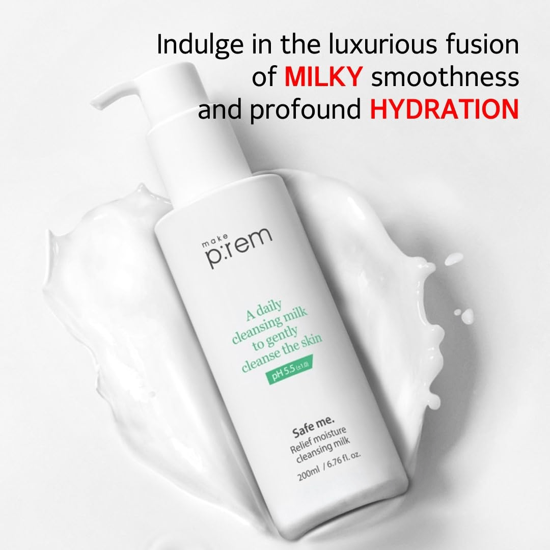 MAKE PREM Safe Me Relief Moisture Cleansing Milk 4 skincare-kbeauty-glowtime-make prem safe me relief moisture cleansing milk