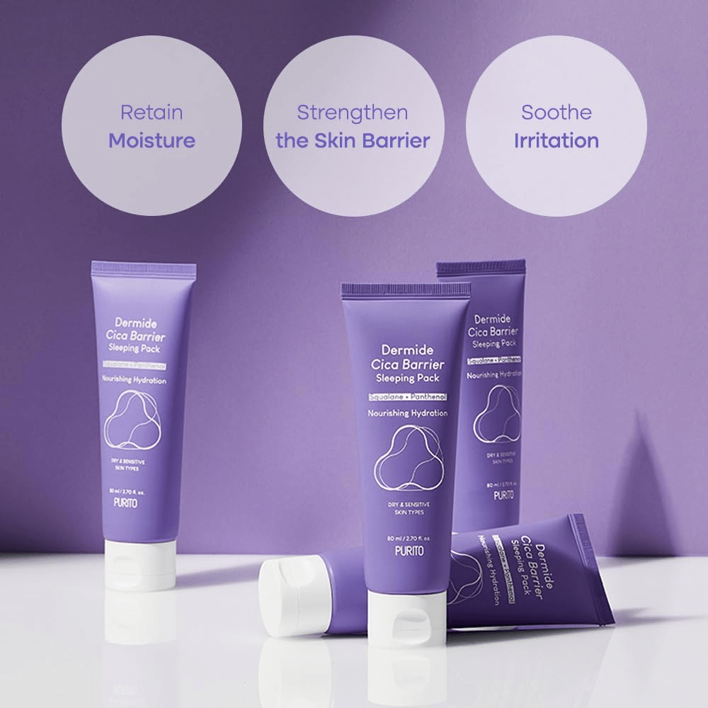 PURITO Dermide Cica Barrier Sleeping Pack 3 skincare-kbeauty-glowtime-purito dermide cica barrier sleeping pack