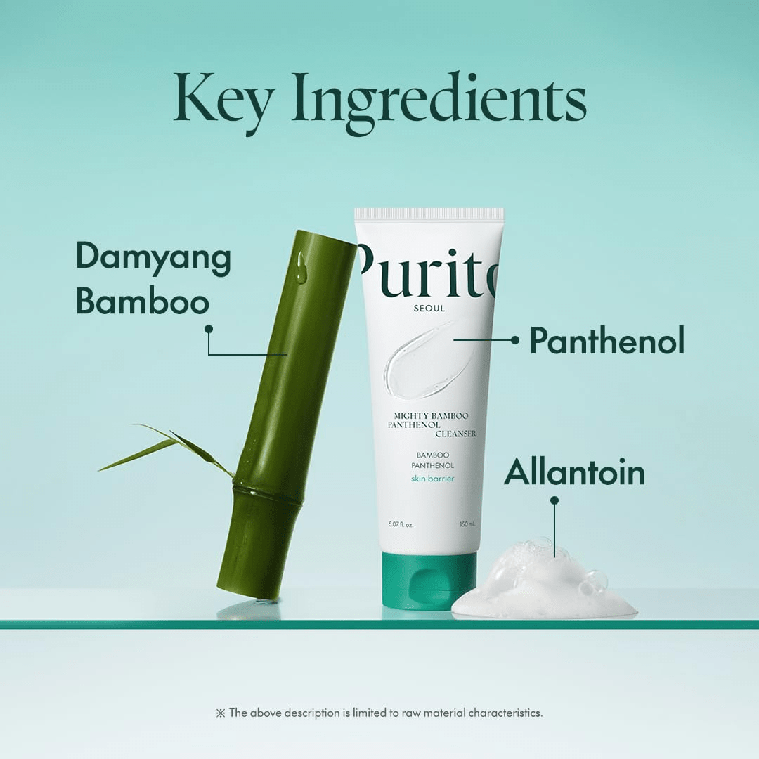 PURITO Mighty Bamboo Panthenol Cleanser 5 skincare-kbeauty-glowtime-purito might bamboo pantehnol cleanser