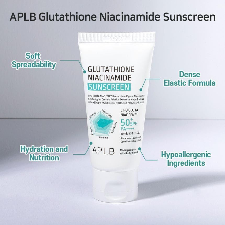 APLB Glutathione Sunscreen 2 skincare-kbeauty-glowtime-APLB Glutathione Niacinamide Sunscreen