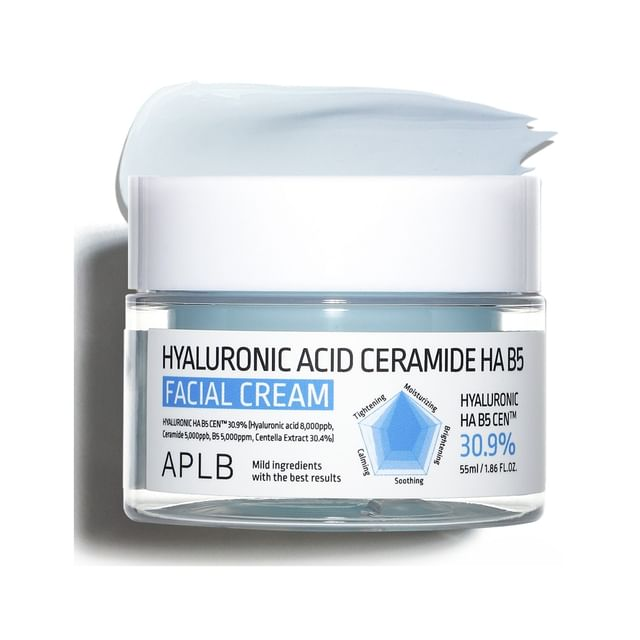 APLB Hyaluronic Acid Ceramide HA Facial Cream 1 skincare-kbeauty-glowtime-aplb hyaluronic acid ceramide Hyaluronic ha b5 facial cream
