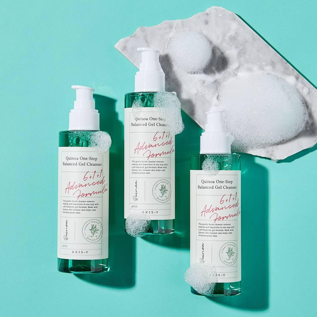 AXIS Y Quinoa One Step Balanced Gel Cleanser 3 skincare-kbeauty-glowtime-AXIS Y Quinoa One Step Balanced Gel Cleanser