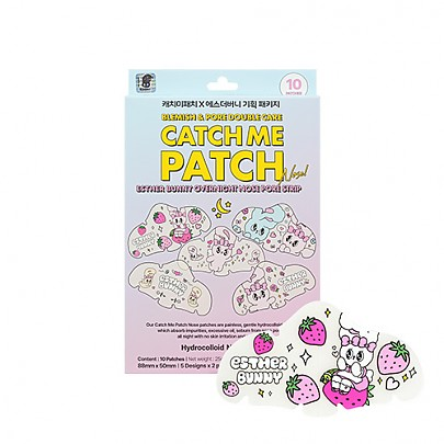 CATCH ME PATCH Nose Patch Esther Bunny Nose Patch 1 skincare-kbeauty-glowtime-catch me patch nose match esther bunny nose patch