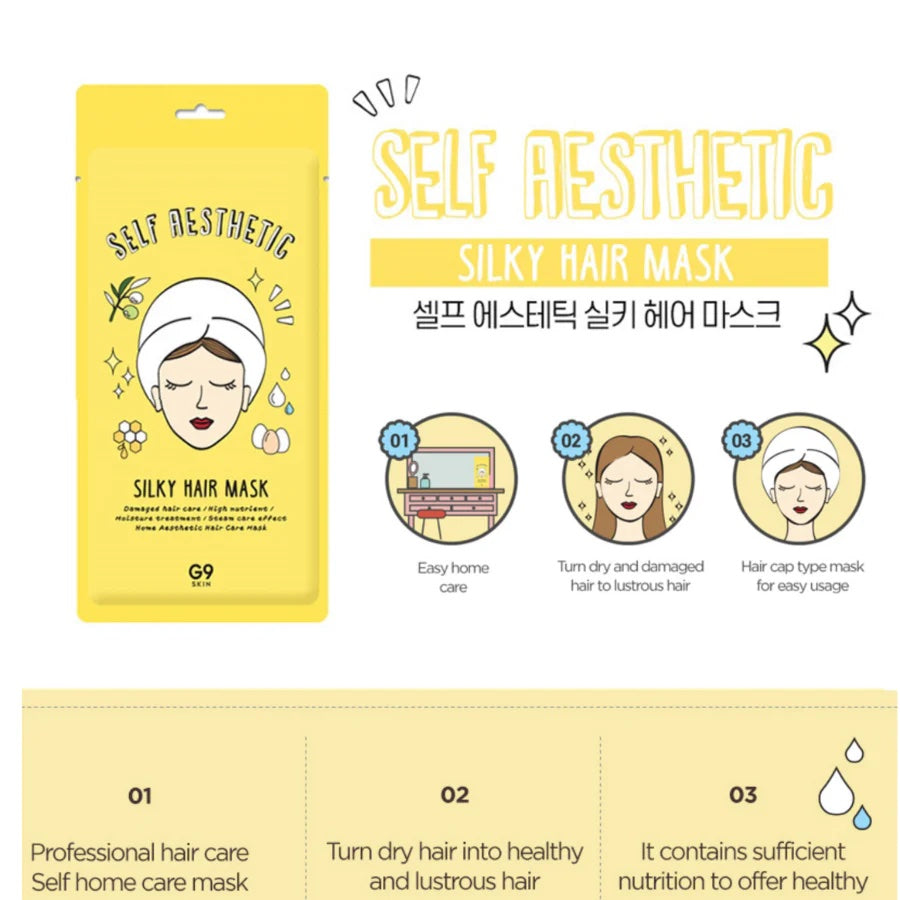 G( SKIN Self Aesthetic Silk Hair Mask 3 skincare-kbeauty-glowtime-g9 skin self aesthetic silk hair mask