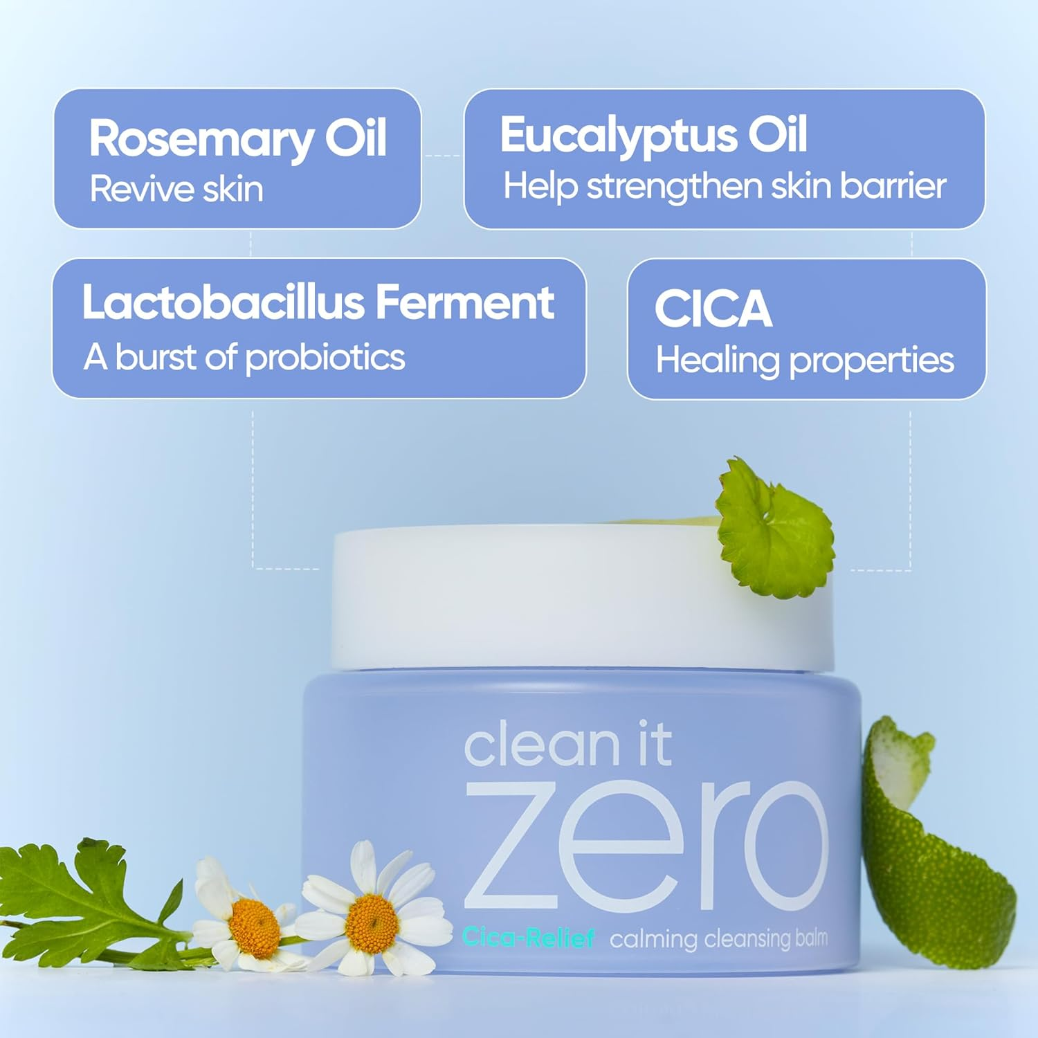 BANILA Clean It Zero Cica Relief Calming Cleansing Balm 3 skincare-kbeauty-glowtime-banila clean it zero cica relief calming cleansing balm