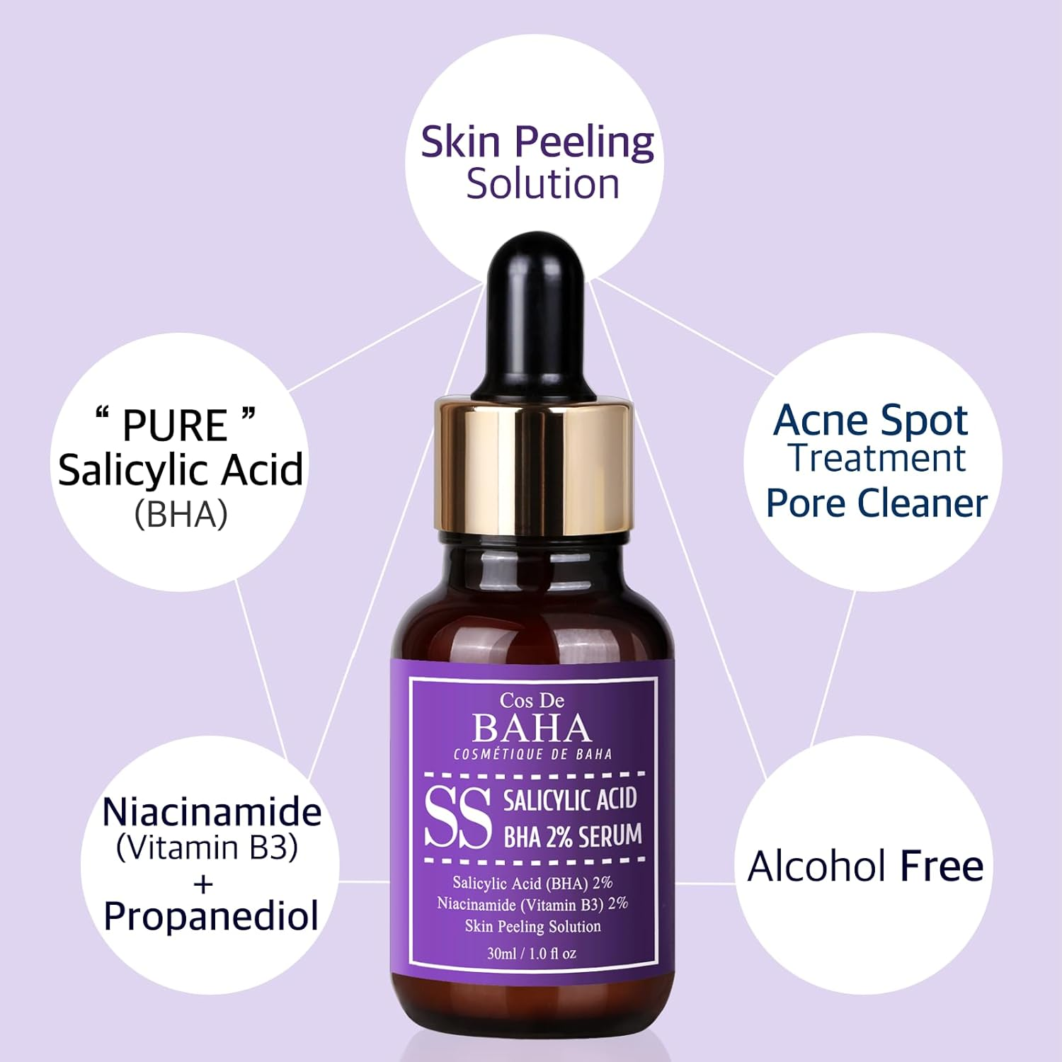 COS DE BAHA SS Salicylic Acid serum 3 skcos de baha SS salicylic acid serum