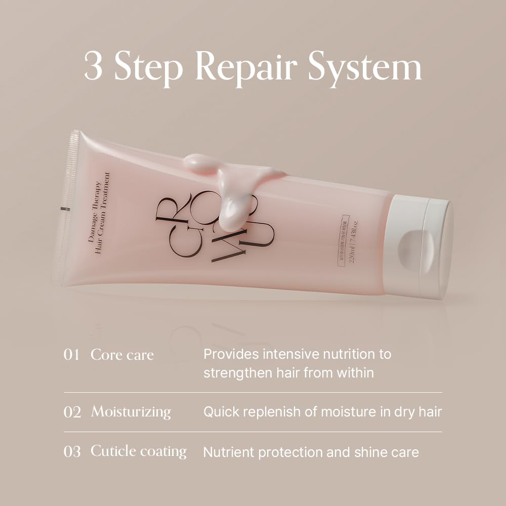 GROWUS Damage Therapy Hair Cream Treatment 3 skincare-kbeauty-glowtime-growus damage therapy hair cream treatment