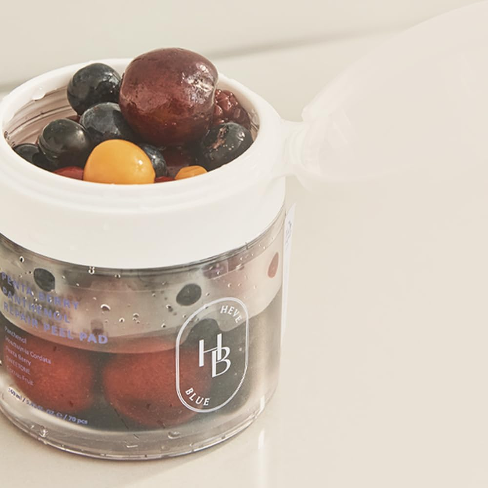 HEVEBLUE Penta Berry Panthenol Peel Pad 7 skincare-kbeauty-glowtime-heveblue pena berry panthenol repair peel pad