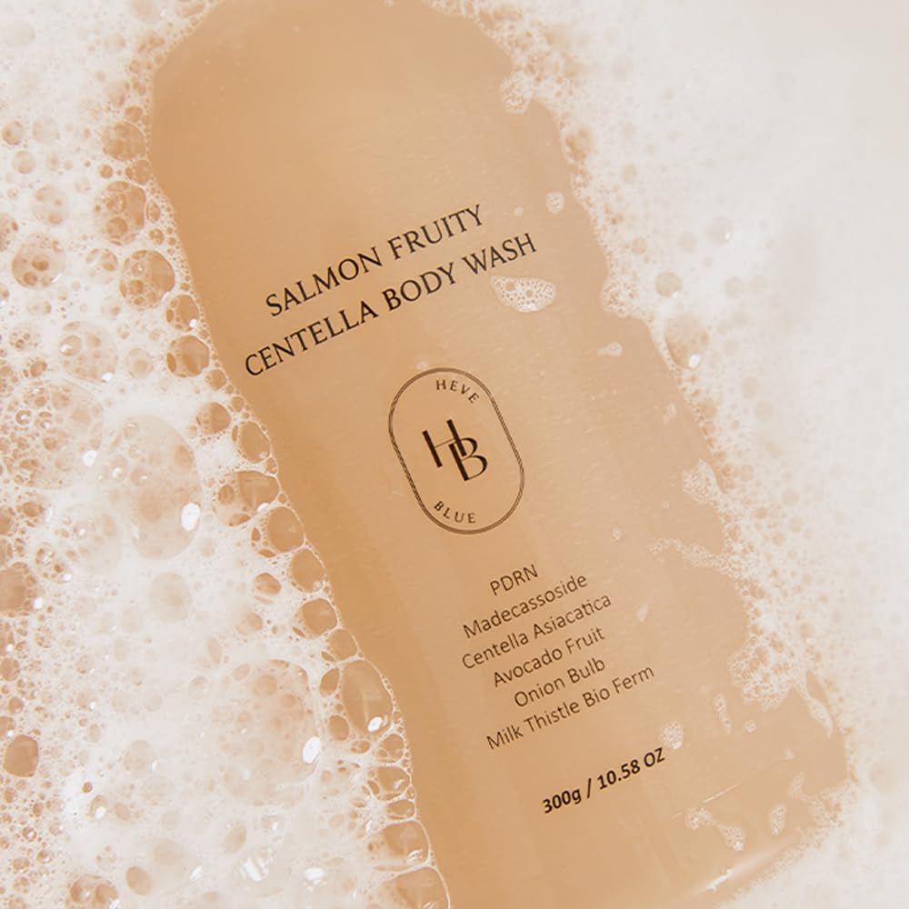 HEVEBLUE Salmon Fruity Centella Body Wash 6 skincare-kbeauty-glowtime-heveblue salmon fruity centella body wawsh