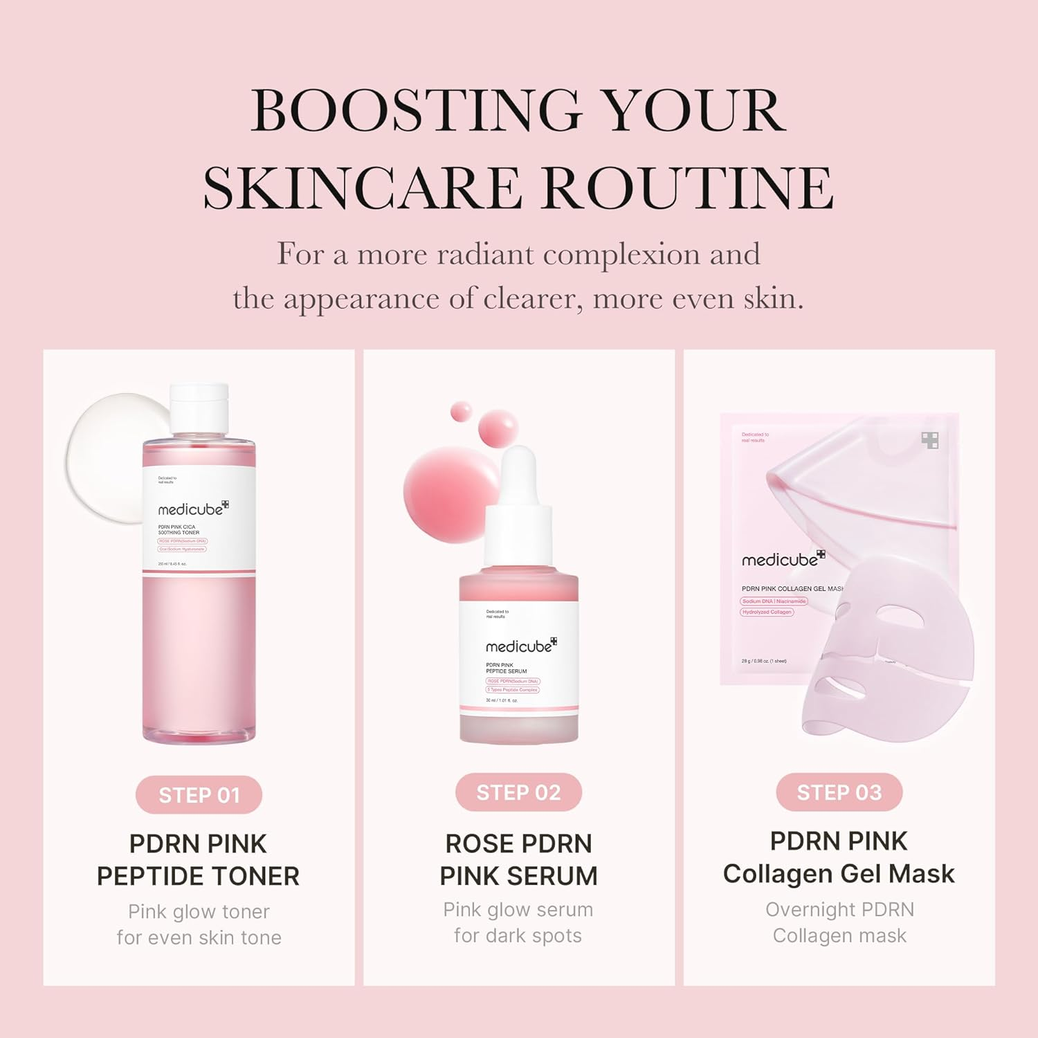 MEDICUBE PDRN Pink Cica Soothing Toner 7 skincare-kbeauty-glowtime-medicube pdrn pink cica soothing toner