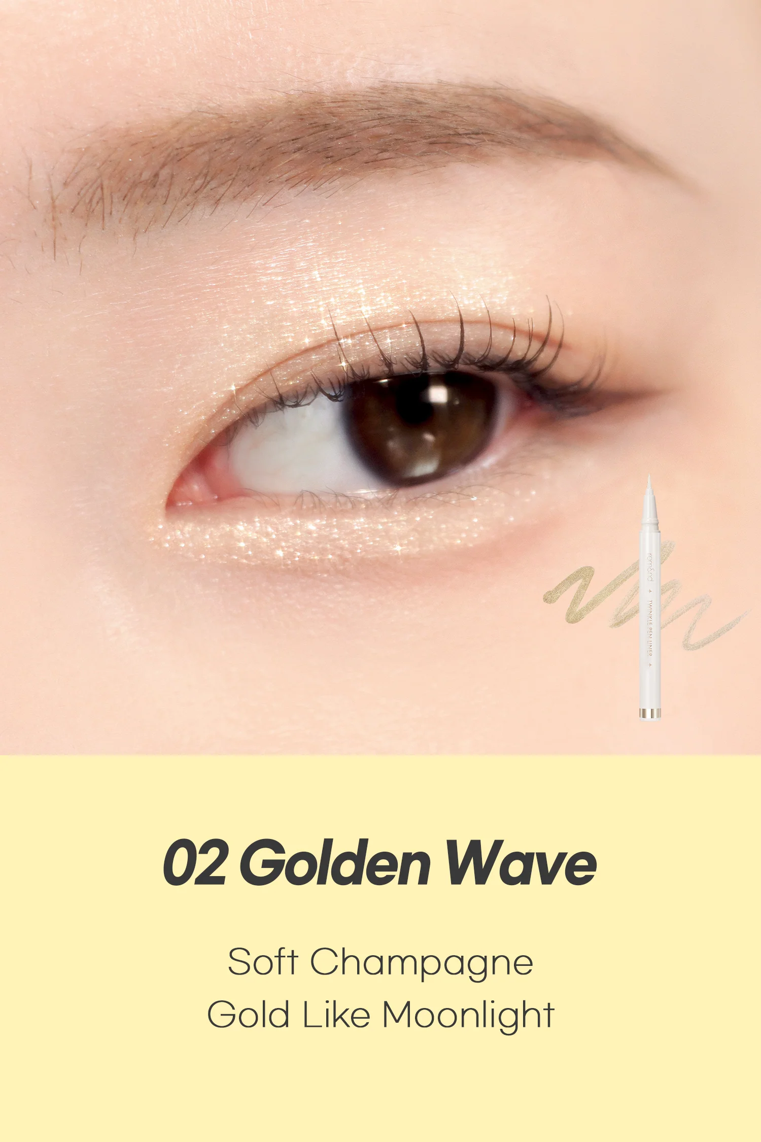 ROM&ND Twinkle Pen Liner 01 Silver Flake 10 skincare-kbeauty-glowtime-rom&nd twinkle pen liner