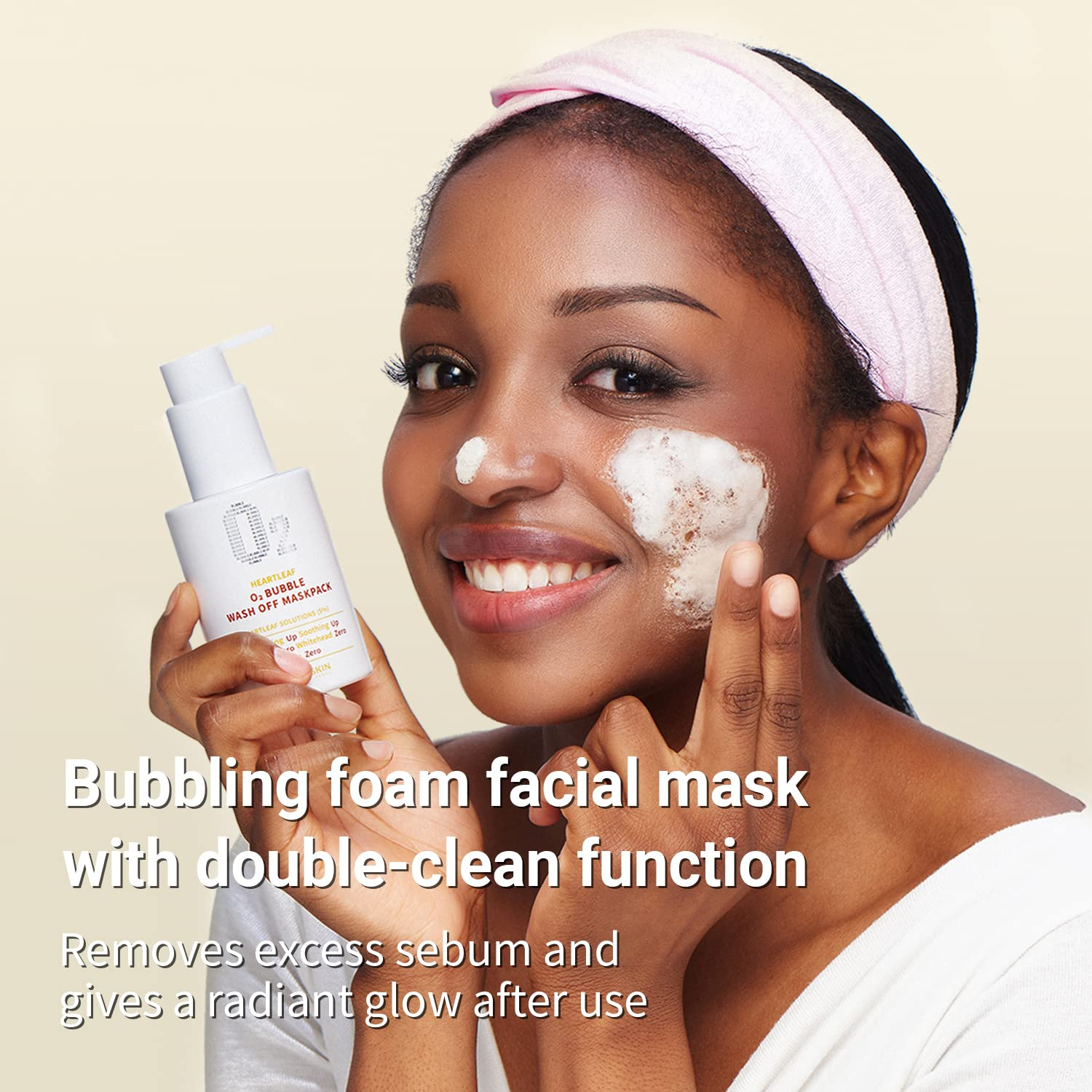 BE THE SKIN Heartleaf o2 bubble wash off mask pack 2 skincare-kbeauty-glowtime-be the skin heartleaf o2 bubble wash off mask pack