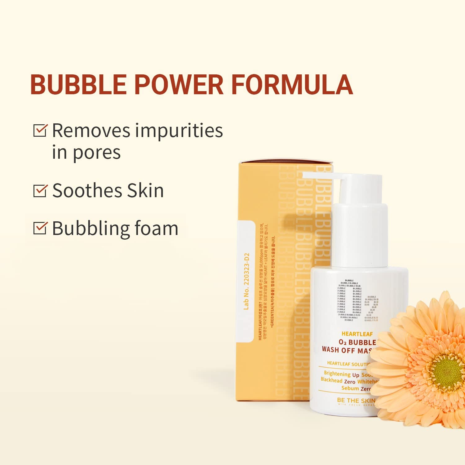 BE THE SKIN Heartleaf o2 bubble wash off mask pack 3 skincare-kbeauty-glowtime-be the skin heartleaf o2 bubble wash off mask pack