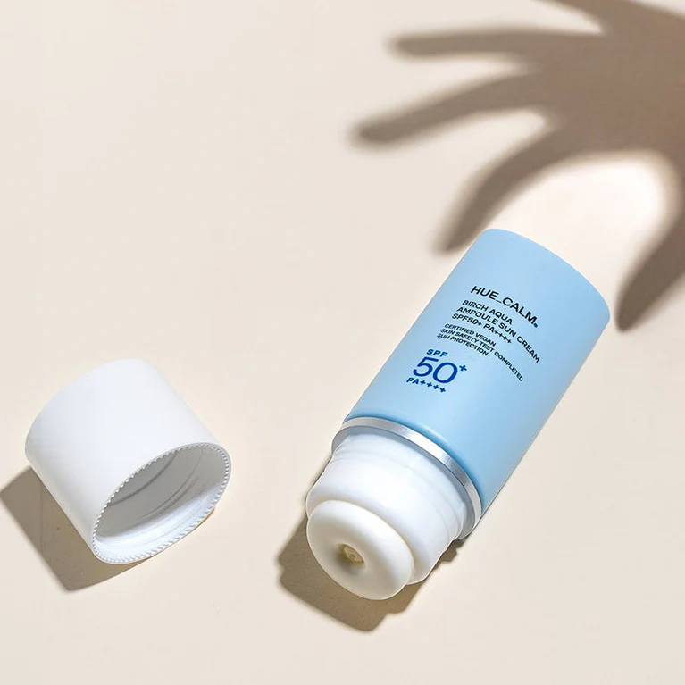 skincare-kbeauty-glowtime-huecalm birch aqua ampoule sun cream