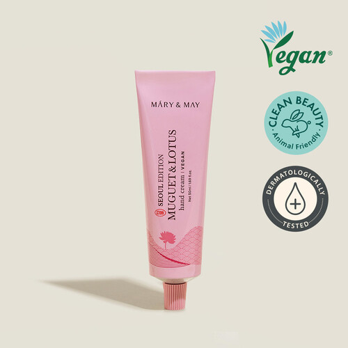 skincare-kbeauty-glowtime-mary & May muguet and lotus hand cream