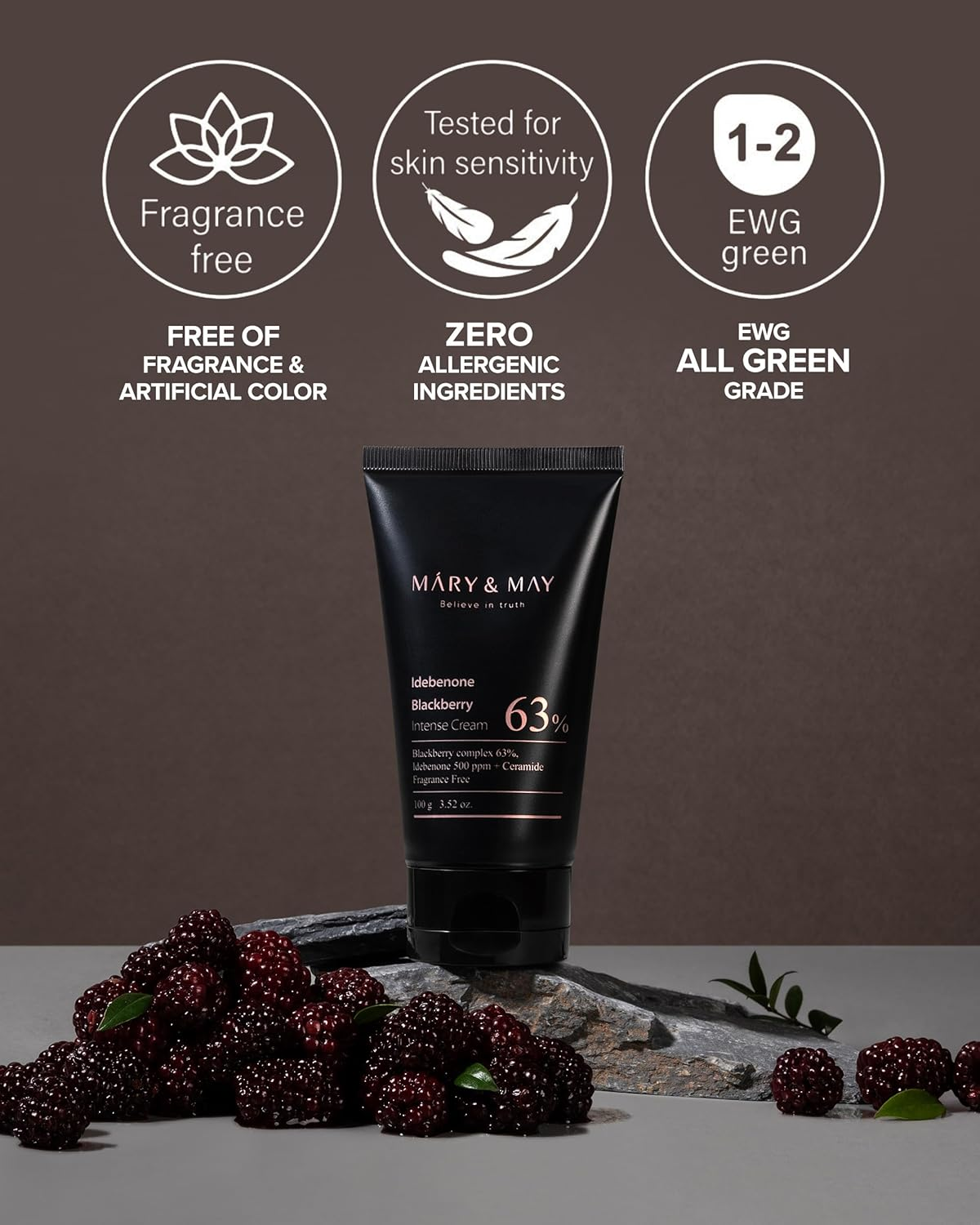 MARY and MAY Idebenone Blackberry Intense Cream 7 skincare-kbeauty-glowtime-mary and may idebenone blackberry intense cream
