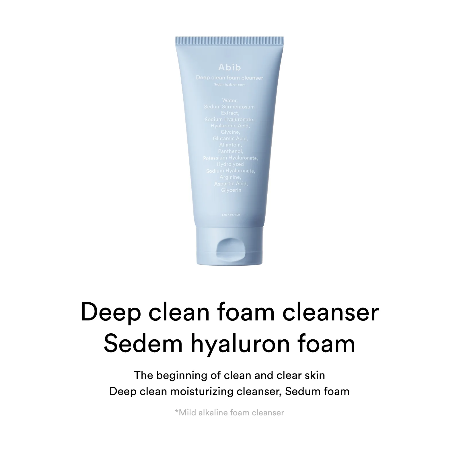 skincare-kbeauty-glowtime-aviv deep clean foam cleanser sedum hyaluron foam