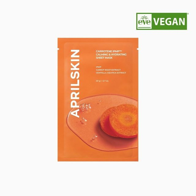 APRILSKIN Carrotene IPMP Calming & Hydrating Sheet Mask 1 skincare-kbeauty-glowtime-april skin carrotene ipmp calming and hydrating sheet mask