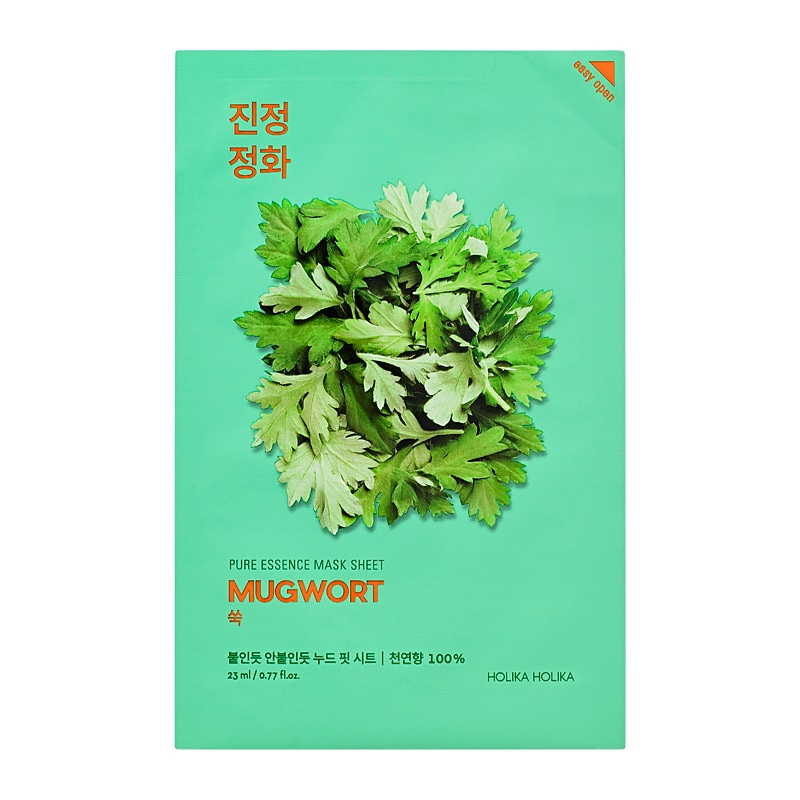 HOLIKA HOLIKA Pure Essence Mask Sheet Mugwort skincare-kbeauty-glowtime-holika holika pure essence mask sheet mugwort