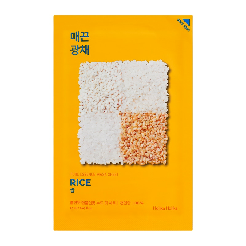 HOLIKA HOLIKA Pure Essence Mask Sheet Rice skincare-kbeauty-glowtime-holika holika pure essence mask sheet rice