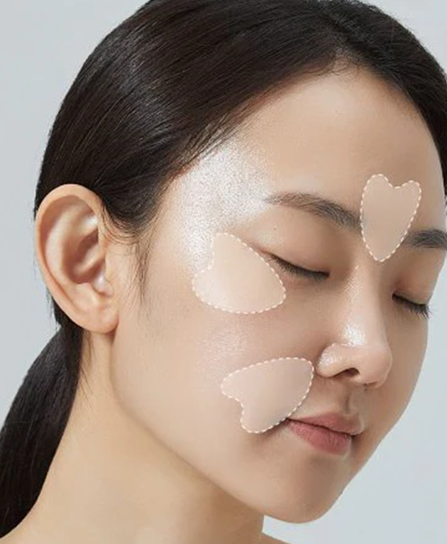 skincare-kbeauty-glowtime-huecalm kintsugi heart shaped firming patch