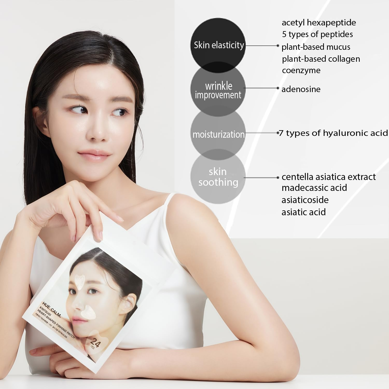 HUE CALM Kintsugi Heart shaped firming patch 4 skincare-kbeauty-glowtime-huecalm kintsugi heart shaped firming patch