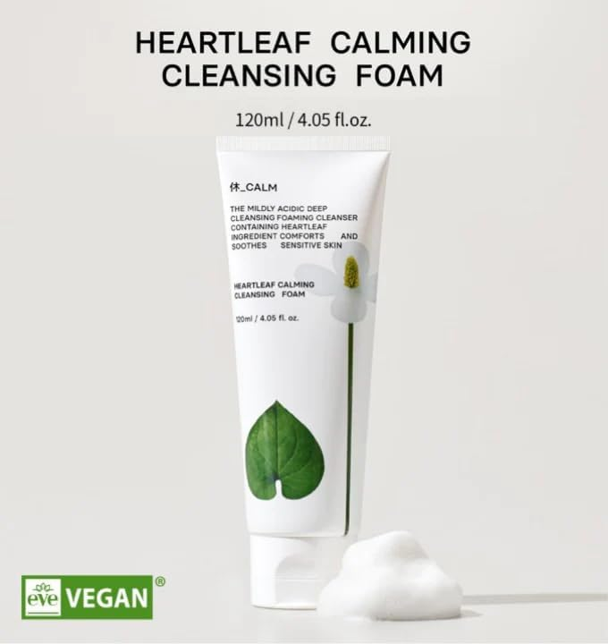 HUECALM Heartleaf Calming Cleansing Foam 6 skincare-kbeauty-glowtime-huecalm heartleaf calming cleansing foam