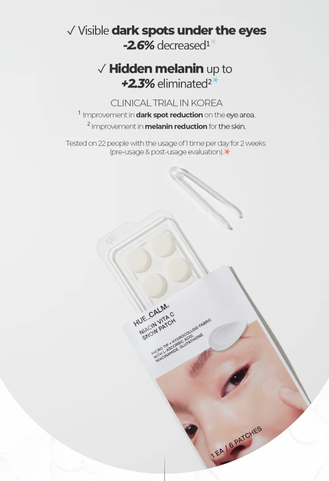 HUECALM Niacin Vita C Snow Patch 5 skincare-kbeauty-glowtime-huecalm niacin vita c snow patch