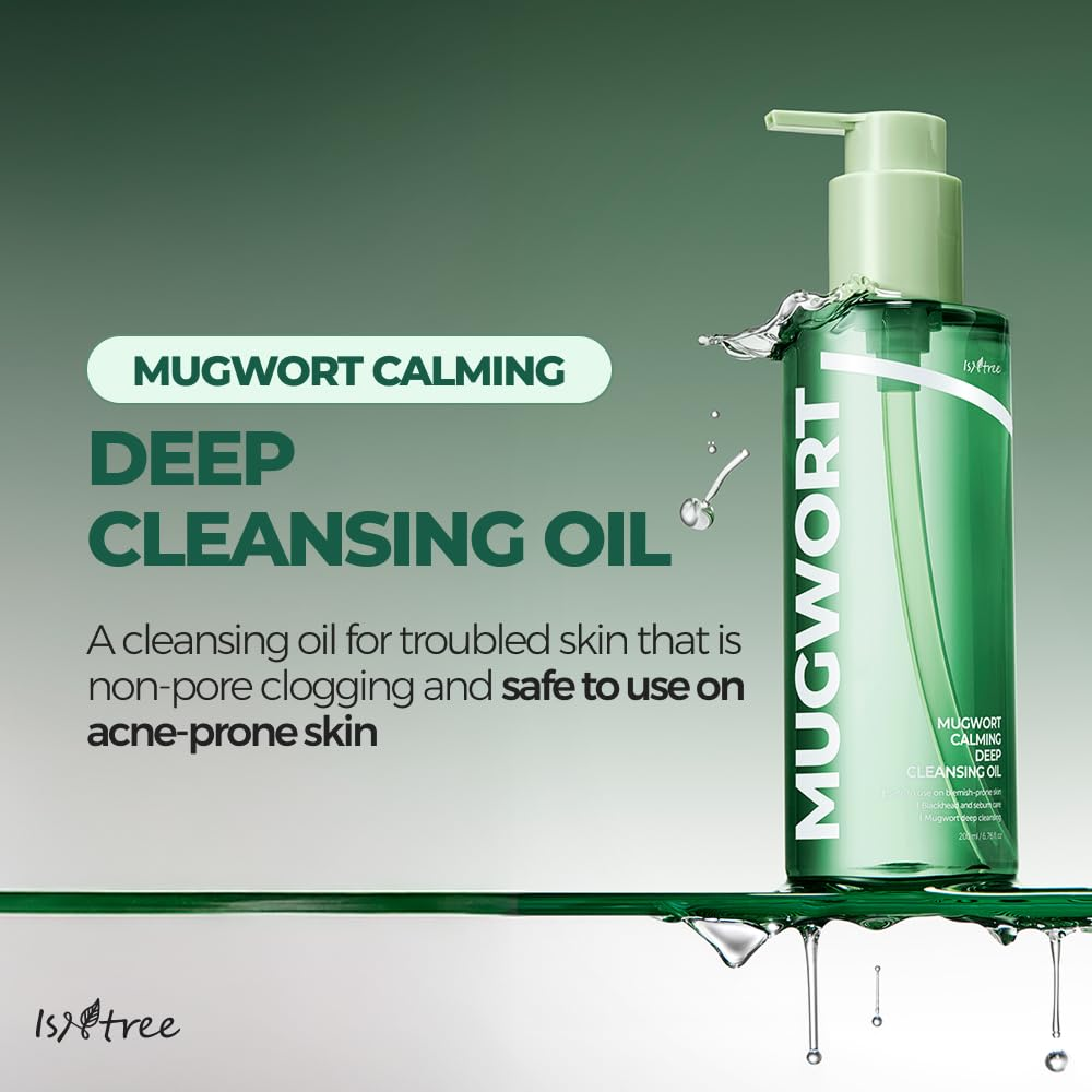 ISNTREE Mugwort Calming Deep Cleansing Oil 2 skincare-kbeauty-glowtime-isntree mugwort calming deep cleansing oil