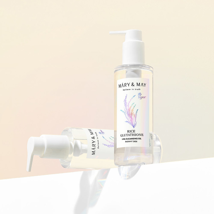 MARY & MAY Rice Glutathione LHA Cleansing Oil 11 skincare-kbeauty-glowtime-mary and may rice glutathione lha cleansing oil